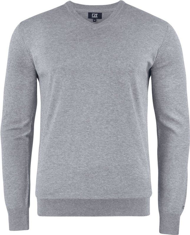 Cutter & Buck Oakville V-neck Heren 355418 - Antraciet Melange