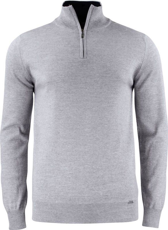 Cutter & Buck Everett HZ Sweater Heren 355420 - Grijs Melange