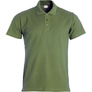 Clique Basic Polo 028230 - Leger-groen - 4XL