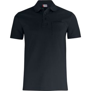 Clique Basic Polo Pocket 028255 - Zwart