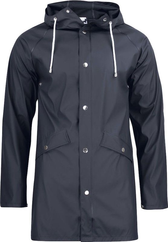 Clique - Classic Rain Jacket - Donkerblauw - Halflange Regenjas