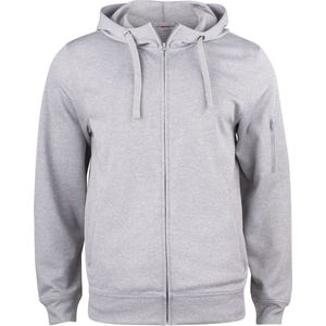 Clique Basic Active Hoody Full Zip 021014 - Grijs-melange
