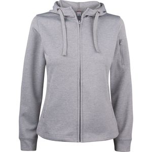 Clique Basic Active Hoody Full Zip Women 021015 - Grijs-melange