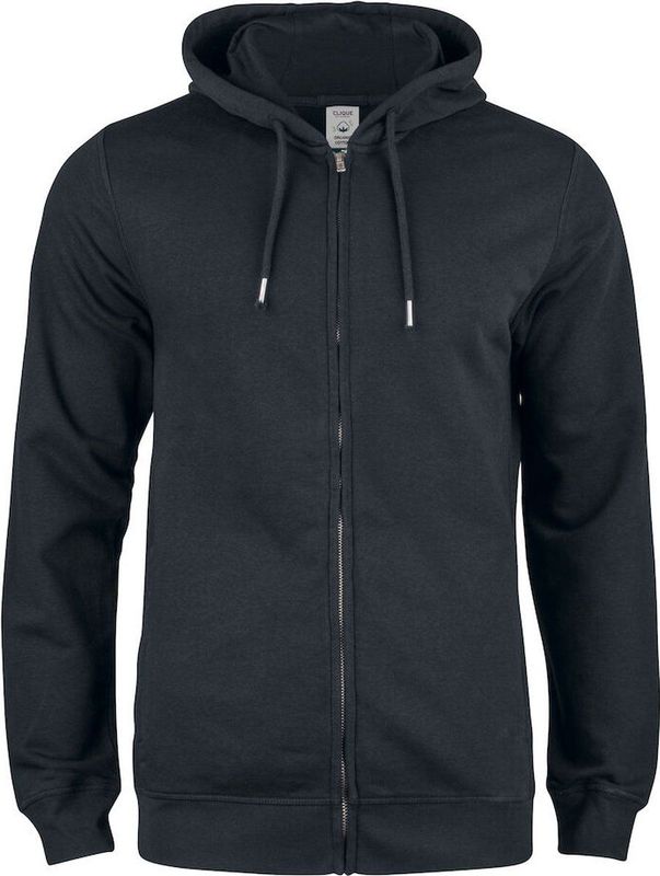 Clique Premium OC Hoody Full Zip 021004 - Zwart