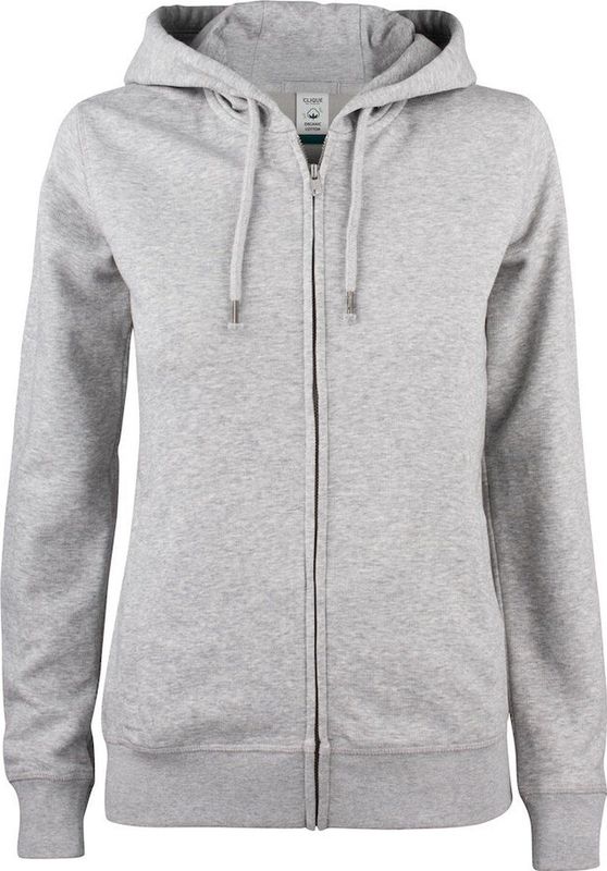 Clique Premium OC Hoody Full Zip Women 021005 - Grijs-melange