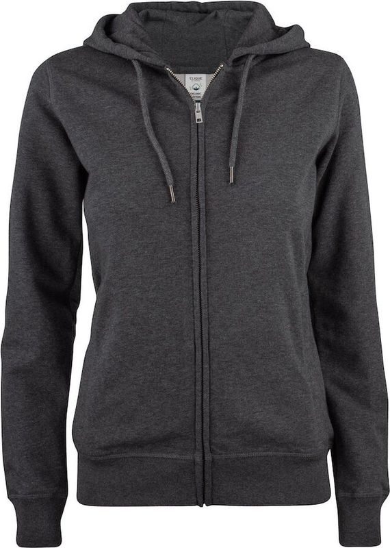 Clique Premium OC Hoody Full Zip Women 021005 - Antraciet