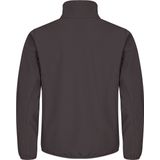 Clique Softshell jas Classic - Donkergrijs - Maat XS