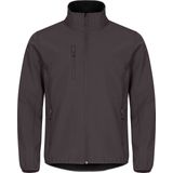 Clique Softshell jas Classic - Donkergrijs - Maat XS