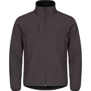 Clique Softshell jas Classic - Donkergrijs - Maat XS