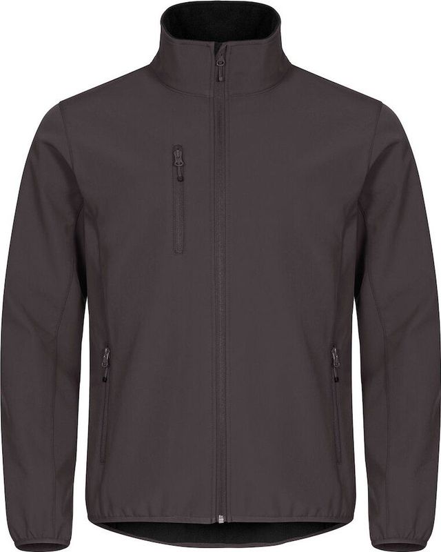 Clique Softshell jas Classic - Donkergrijs - Maat XS