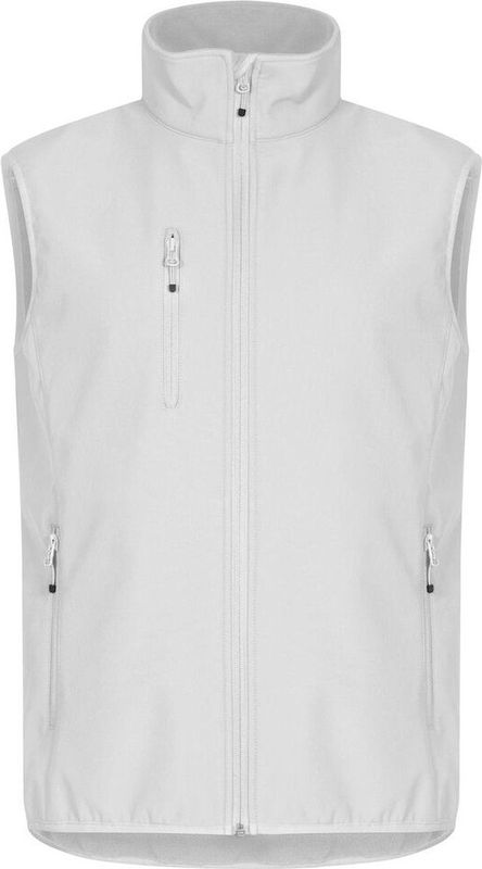Clique Classic Softshell Vest Heren Wit maat 4XL