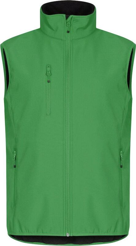 Clique Classic Softshell Vest Heren Appelgroen maat S