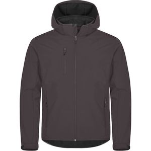 Clique - Classic Softshell Hoody - Donkergrijs - Heren