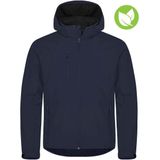 Clique - Classic Softshell Hoody - Donkergrijs - Heren