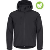 Clique - Classic Softshell Hoody - Donkergrijs - Heren