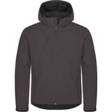 Clique - Classic Softshell Hoody - Donkergrijs - Heren