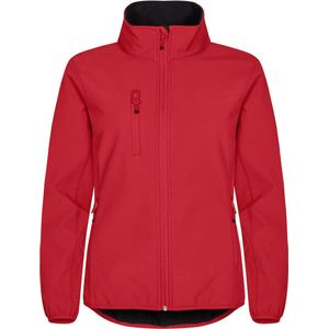 Clique Classic Softshell Jacket Dames Rood maat 34/XS