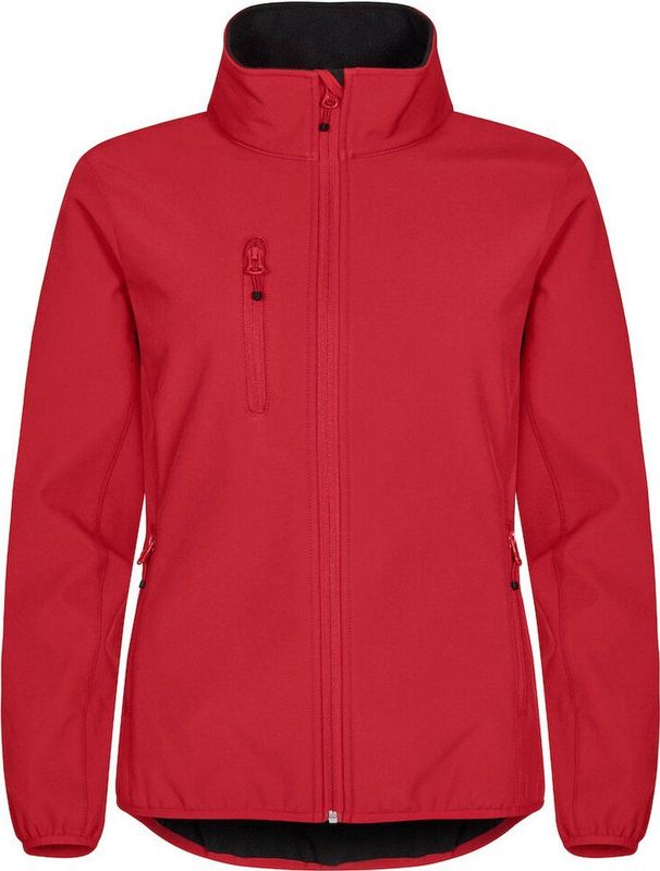 Clique Classic Softshell Jacket Women 0200915 - Rood - 34/XS