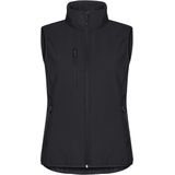 Clique - Classic Softshell Vest - Zwart - Dames