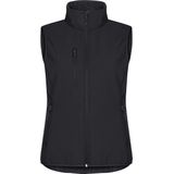 Clique - Classic Softshell Vest - Zwart - Dames