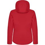 Clique - Classic Softshell Hoody - Rood - Dames