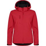 Clique - Classic Softshell Hoody - Rood - Dames