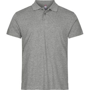 Clique Single Jersey Polo 028280 - Grijs-melange