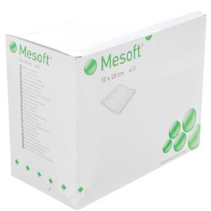 Mesoft kompressen steriel 10x20cm (40g/m²) 60x2 stuks