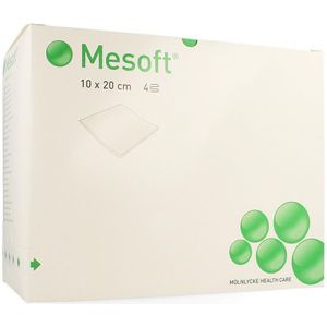 Mesoft kompressen steriel 10x20cm (40g/m²) 24x5 stuks