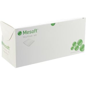 Mesoft - Non-woven Gaaskompres - 4-laags - 7,5 x 7,5 cm - 100 Stuks