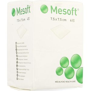 Mesoft S kompressen niet-steriel 7,5x7,5cm 100 stuks