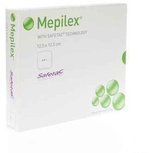 Mepilex Schuimverb Sil Abs Ster 12,5x12,5cm 5  -  Molnlycke Healthcare