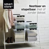 SmartStore - Classic - Opbergbox met Deksel - Transparant - 25 Liter
