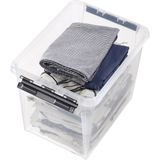 SmartStore - Classic - Opbergbox met Deksel - Transparant - 25 Liter