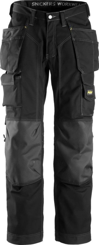 Snickers 3223 Rip-Stop - Vloerleggersbroek - Zwart - Met Holsterzakken