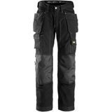 Snickers 3223 Rip-Stop, Vloerleggersbroek met Holsterzakken - Zwart/Zwart