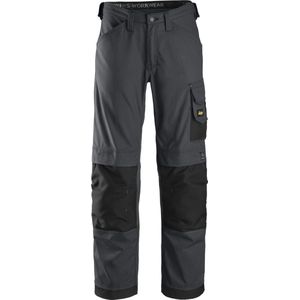 Snickers 3314 Canvas+ Werkbroek - Staalgrijs/Zwart - Loose Fit