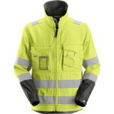 Snickers 1633 High-Vis Jack Klasse 3 - Geel, High Visibility/Gemeleerd grijs