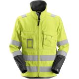 Snickers 1633 High-Vis Jack Klasse 3 - Geel, High Visibility/Gemeleerd grijs