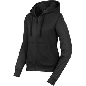 Snickers 2806 Dames Zip Hoodie - Zwart