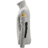 Snickers 2905 ½ Zip Wollen Sweater Lichtgrijs melange maat XS
