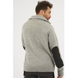 Snickers 2905 ½ Zip Wollen Sweater Lichtgrijs melange maat XS