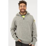 Snickers 2905 ½ Zip Wollen Sweater Lichtgrijs melange maat XS