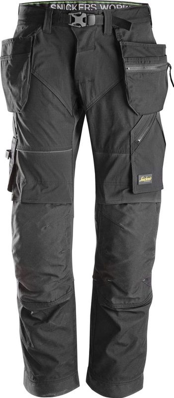 Snickers - 6902 FlexiWork Werkbroek - Zwart - CORDURA® - Holsterzakken
