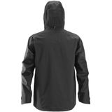 Snickers 1300 FlexiWork - Waterproof Shell Jack - Zwart