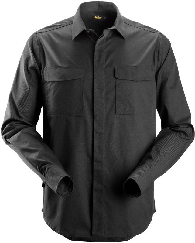 Snickers 8510 Service Shirt lange mouwen Zwart maat XS