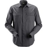 Snickers 8510 Service Shirt lange mouwen - Staal Grijs