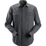 Snickers 8510 Service Shirt lange mouwen - Staal Grijs