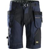 Snickers 6904 FlexiWork - Korte Werkbroek - Marineblauw/Zwart - CORDURA®