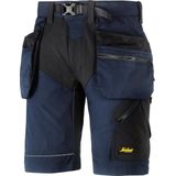 Snickers 6904 FlexiWork - Korte Werkbroek - Marineblauw/Zwart - CORDURA®